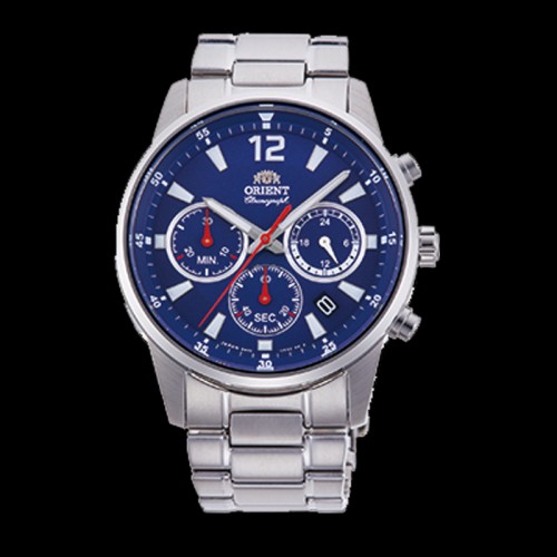 ORIENT: Quartz Sports Watch, Metal Strap - 42mm (RA-KV0002L)